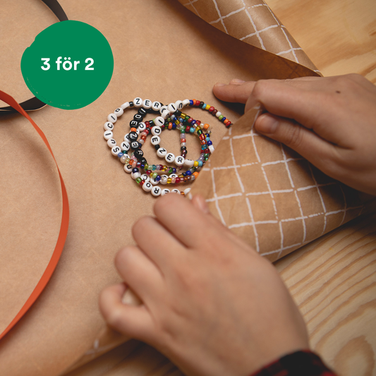 Armband - Multi/Vit - 3 för 2